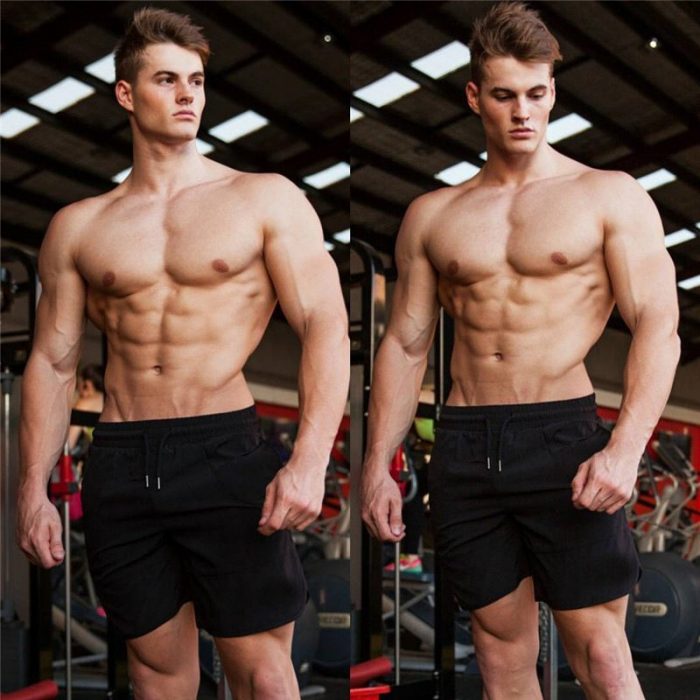 Mens One Piece Jogger Dry Fit Fitness Shorts - Image 3