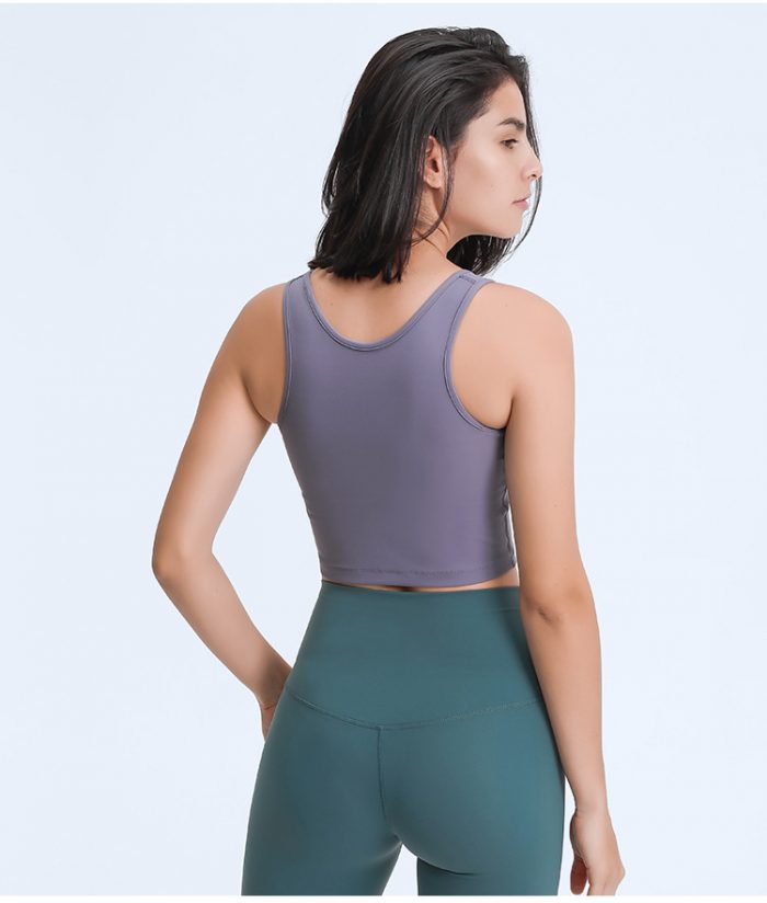 Racerback Fitness Tops Gym Crop Top - Image 9