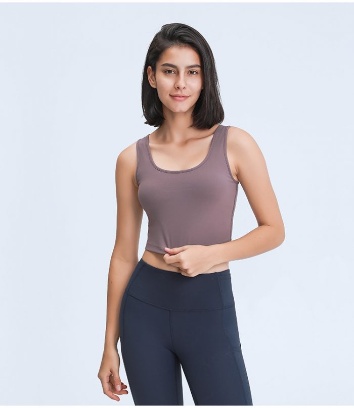 Racerback Fitness Tops Gym Crop Top - Image 8