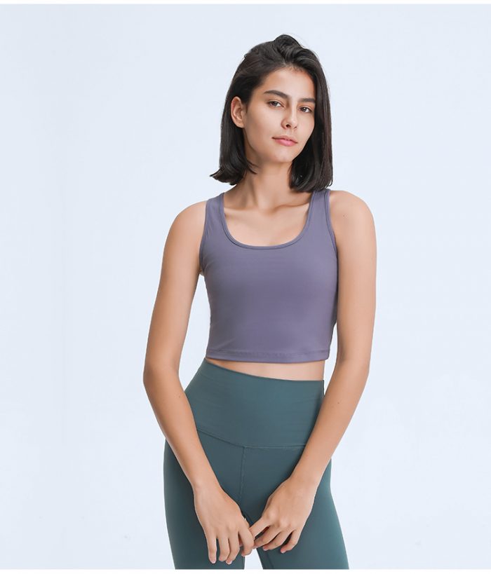 Racerback Fitness Tops Gym Crop Top - Image 12