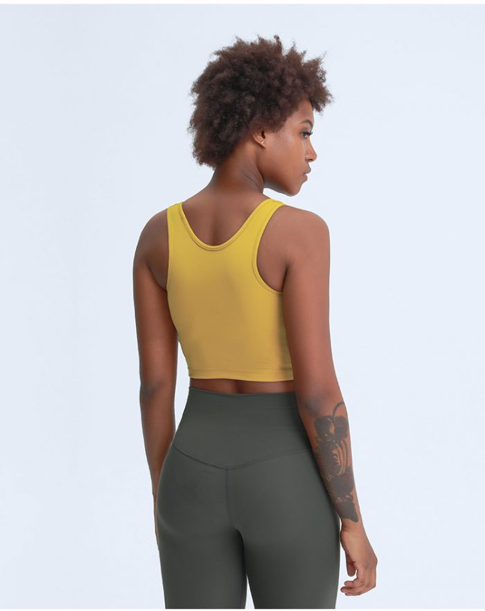 Racerback Fitness Tops Gym Crop Top - Image 17