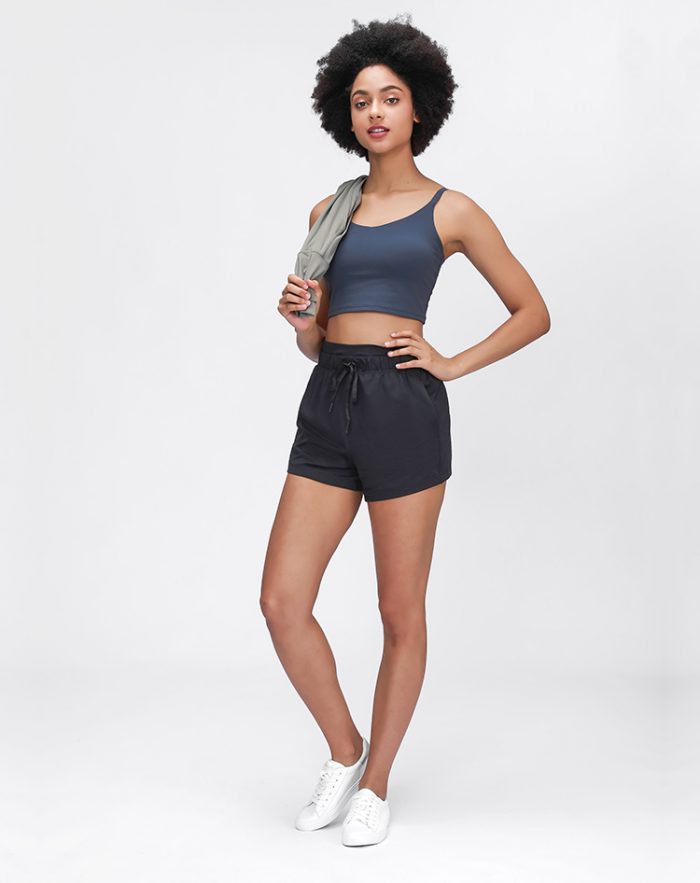 Yoga Shorts with Drawstring Elastic Waistband - Image 5