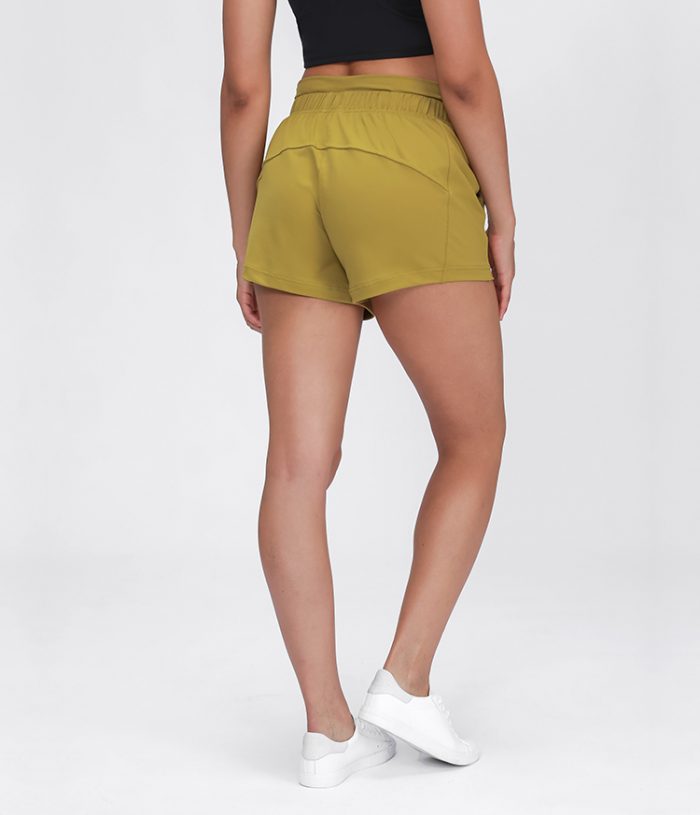 Yoga Shorts with Drawstring Elastic Waistband - Image 7