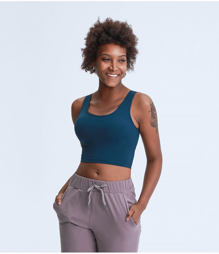 Racerback Fitness Tops Gym Crop Top - Image 11