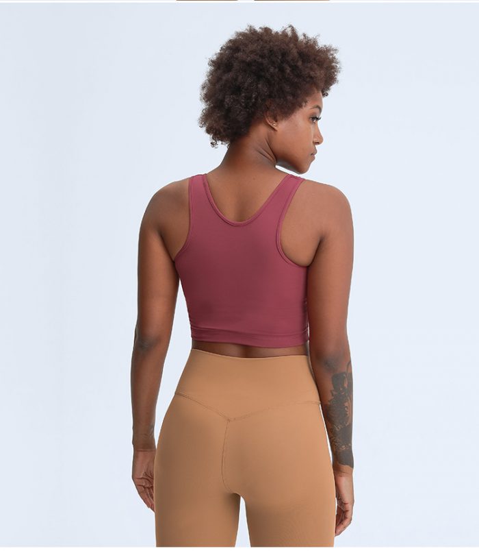 Racerback Fitness Tops Gym Crop Top - Image 15