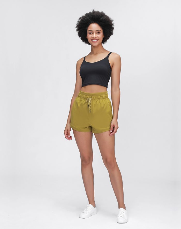 Yoga Shorts with Drawstring Elastic Waistband - Image 6