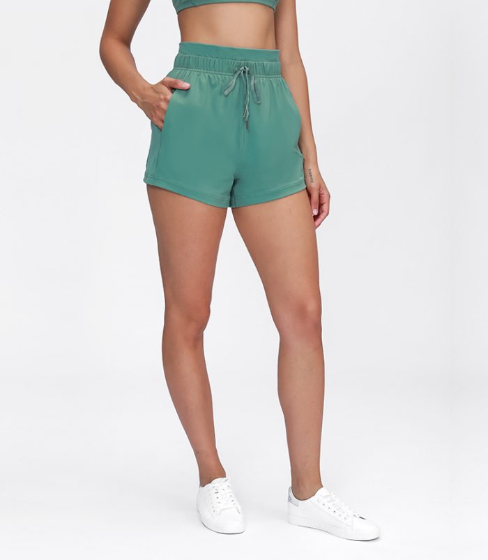 Yoga Shorts with Drawstring Elastic Waistband - Image 10