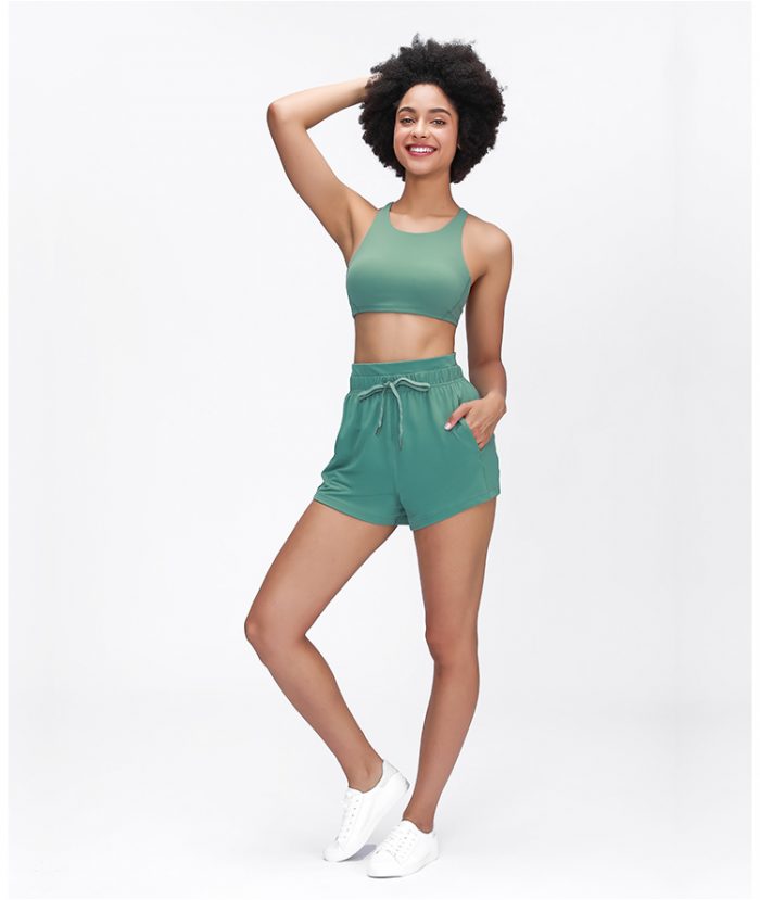 Yoga Shorts with Drawstring Elastic Waistband - Image 4