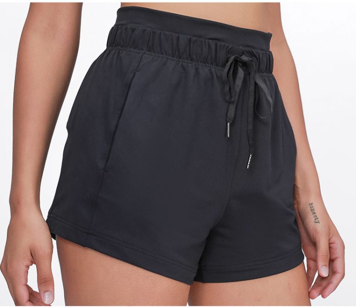 Yoga Shorts with Drawstring Elastic Waistband - Image 2