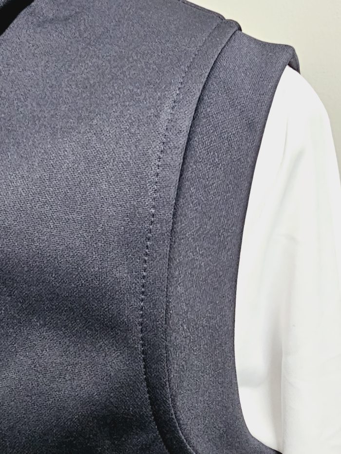 EN SLEEVELESS WORKOUT HOODIE - Navy Blue, L - Image 3
